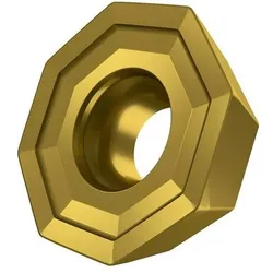 Pramet, Zubehör Maschine, Frswendeschneidplatte ISO ODMT 0605ZZN:M8330 D.5,5mm PVD beschichtet Farbe Gold - VPE: 10