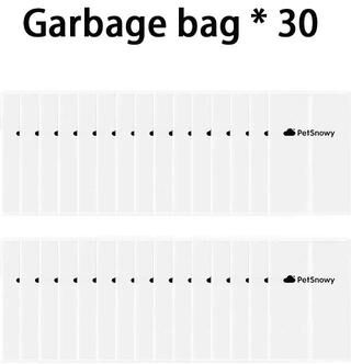 Uplift Picks PetSnowy Cat Litter Box Deodorizing Tablets Garbage Bags And Feeder Desiccant Replacement Accessories garbage Bag 30 Pcs