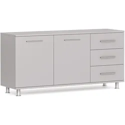 Schrank zum Tisch PRIMO, rechts, Grau