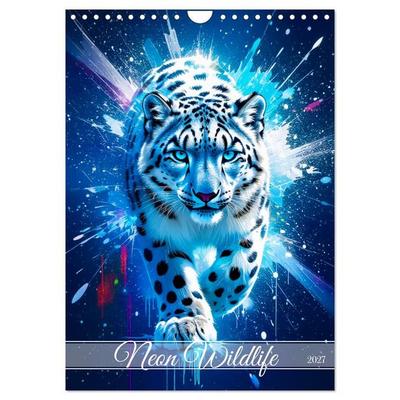 Neon Wildlife (Wandkalender 2027 DIN A4 hoch), CALVENDO Monatskalender