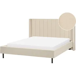 POLSTERBETT mit Lattenrost 160x200 cm Beige Villette