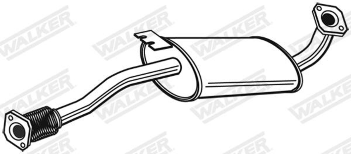 Mittelschalldämpfer WALKER 22979