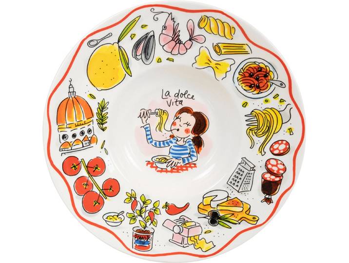 Blond Amsterdam\, Pasta: Pasta bord 24 cm La Dolce Vita