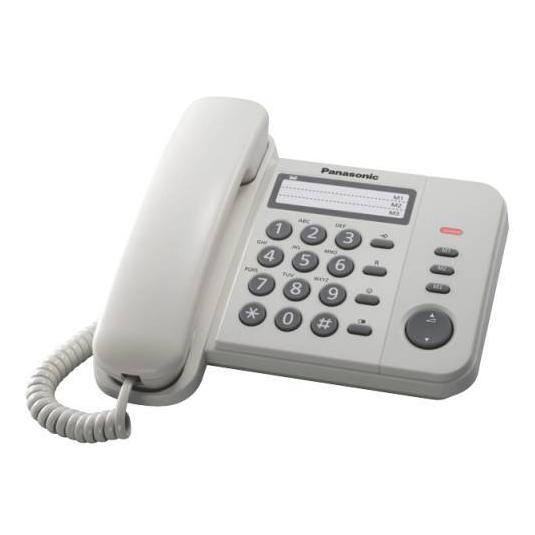 Panasonic KX-TS520FXW Corded phone, White (KX-TS520FXW)