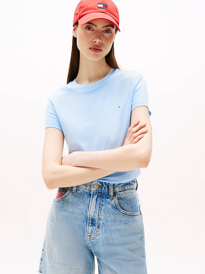 TOMMY JEANS Shirt in Hellblau - M