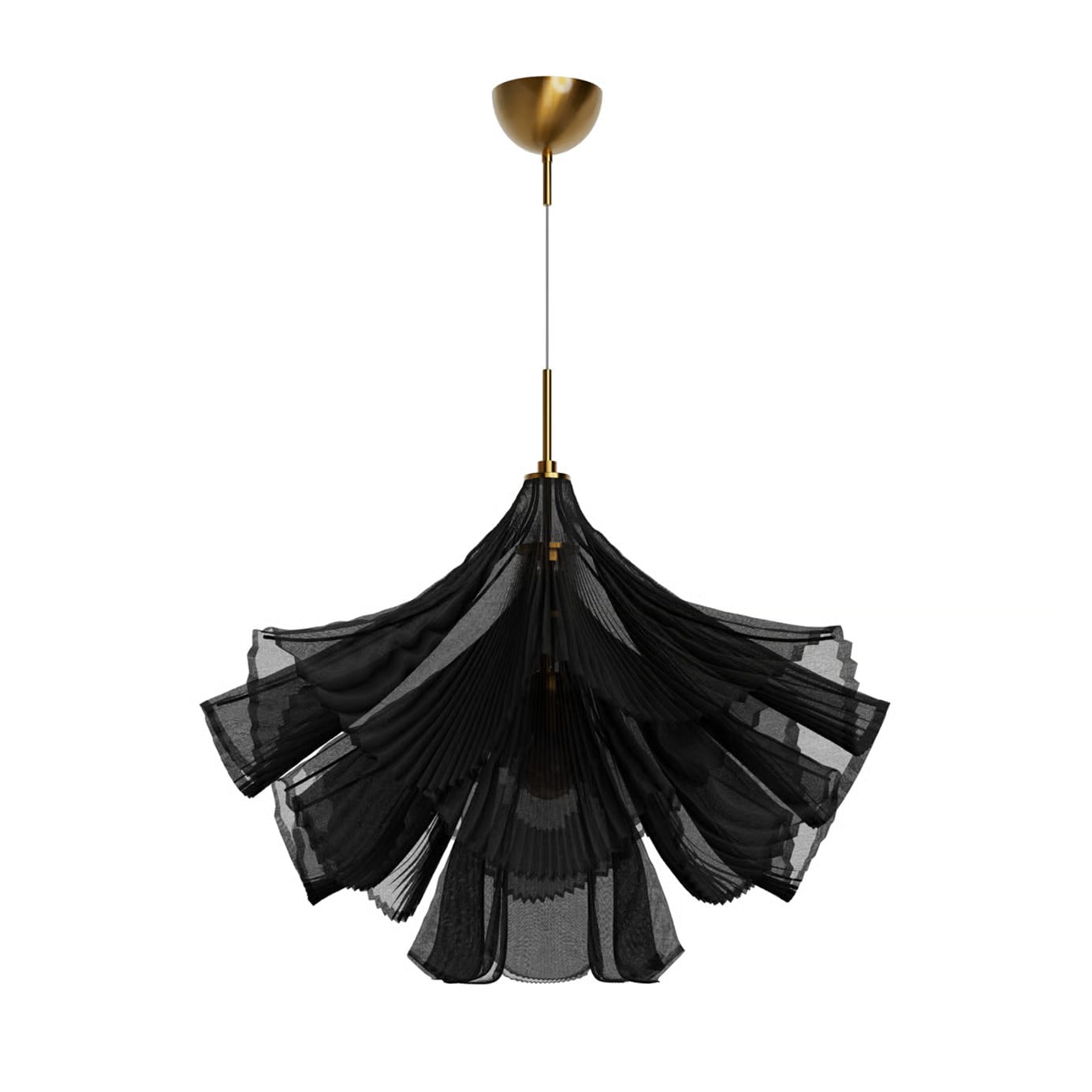 By Rydéns Juliette plafondlamp, zwart, rond, Ø 75 cm