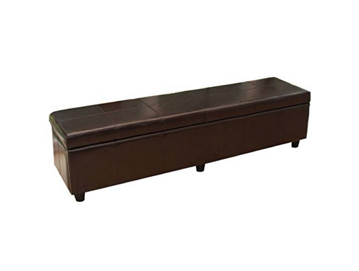 Berlinlodge Bank Sitzbank mit Aufbewahrung Lars XXL HxBxT 45x180x45cm Rot Kunstleder Stauraum groß platzsparend Wohnzimmer Kinderzimmer Schlafzimmer