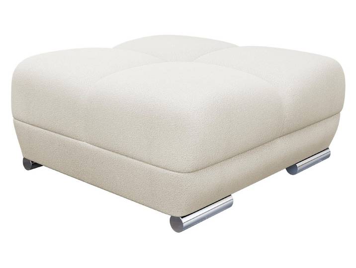 MIRJAN24 Polsterhocker Logo, Wellenfeder, 90x90x45 cm