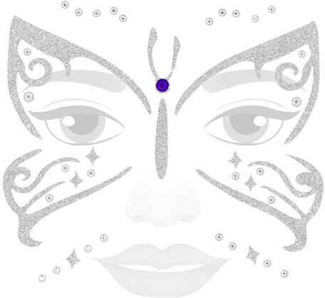 Face-Art-Tattoo "Schmetterling"