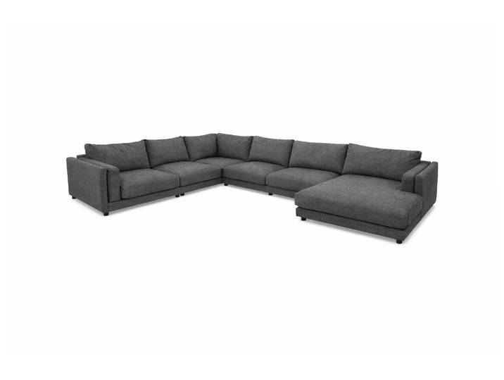 Ecksofa Larry Basic Candy / Farbe: Steel / Bezugsmaterial: Stoff Basic