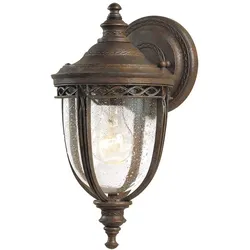 Elstead Lighting English Bridle kleine Außenwandleuchte 1-flammig E27 in britischer Bronze
