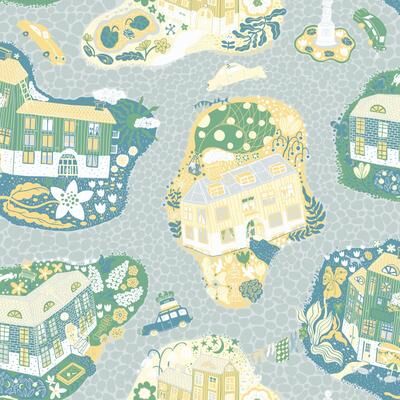 York Wallcoverings Havet Grey Wallpaper
