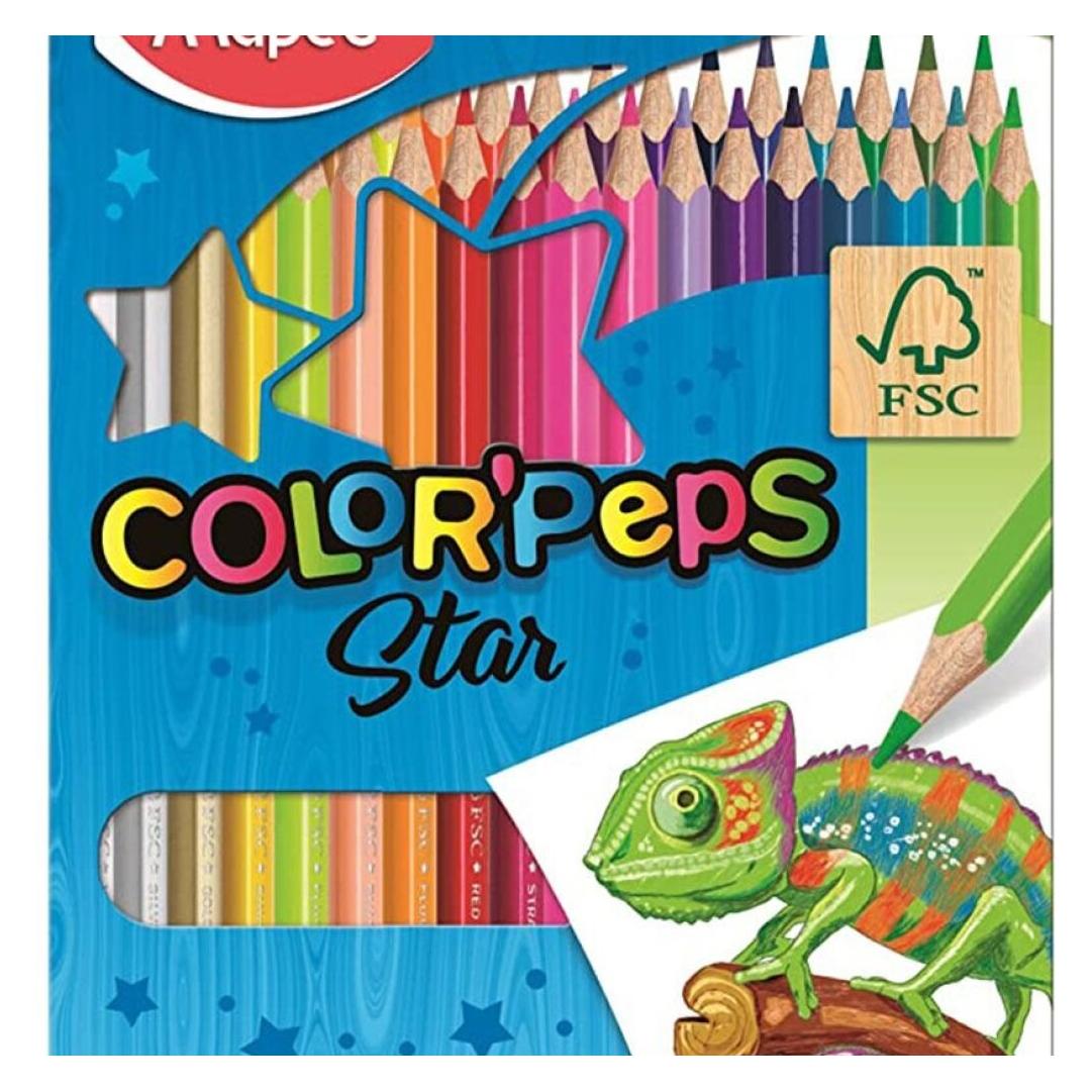 Maped Dreikant-Buntstift COLOR'PEPS Star, 36er Kartonetui (36x) (832017)