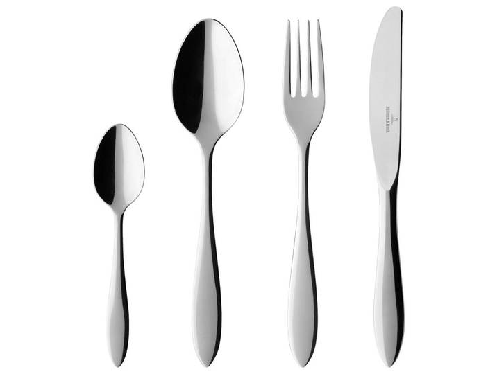 Villeroy & Boch Besteckset Arthur, Metall, 24-teilig, 28x5x44 cm, Essen & Trinken, Besteck, Besteck-Sets
