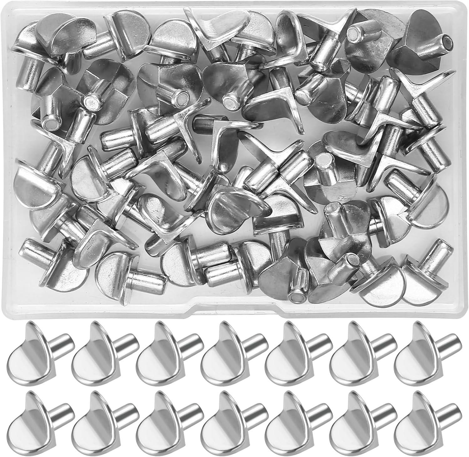50 stuks Metalen L-vormige plankdragers van 5 mm voor keukenkasten