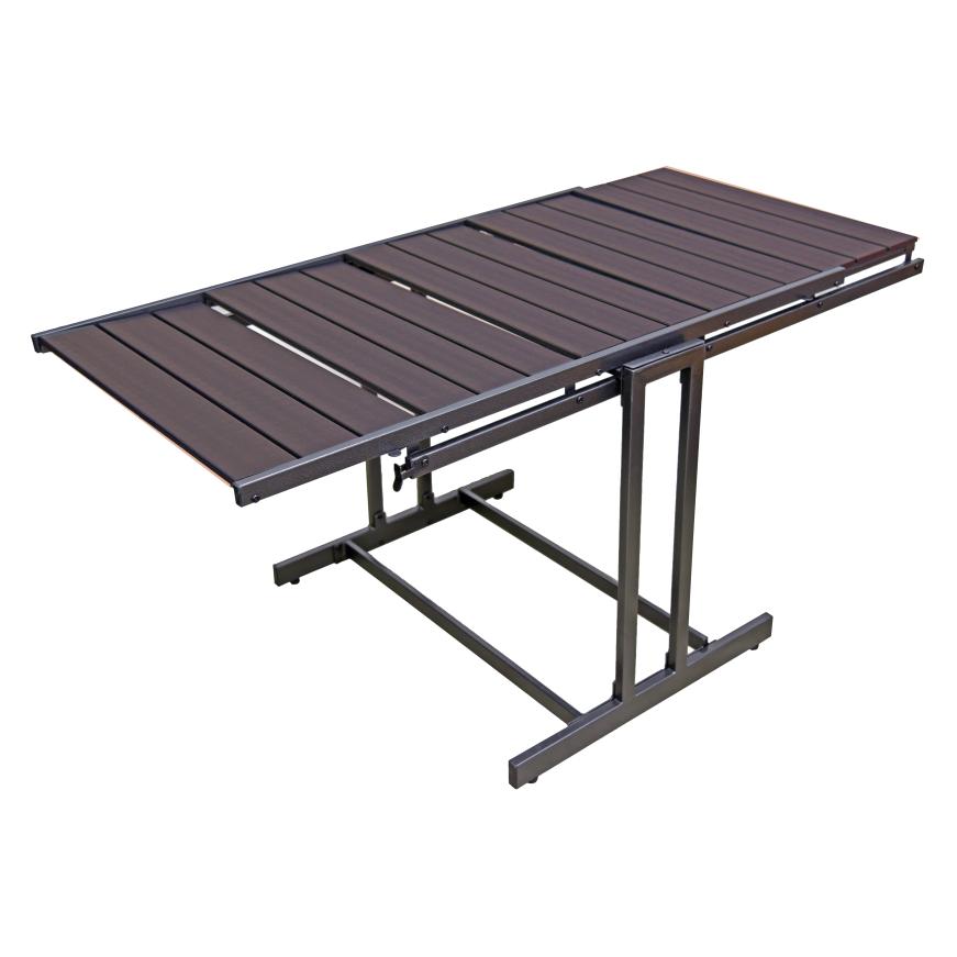 Garden Pleasure Blumenregal TABORA Metall dunkelbraun rechteckig 70,2 x 131,0 cm (304732)