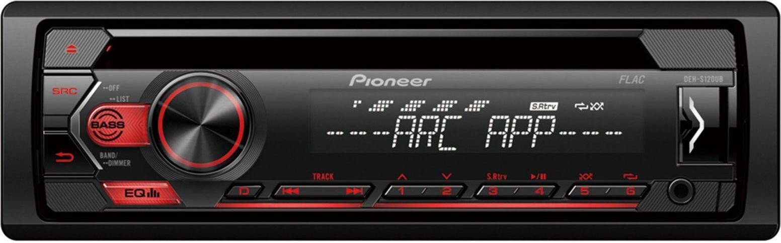 Pioneer DEH-S120UB Autoradio, Zwart, 1 DIN, 200 W, 4 kanalen, 50 W per kanaal, CD, CD-R, CD-RW