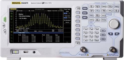 Rigol DSA875-TG Spektrum-Analysator Werksstandard (ohne Zertifikat) 7.5GHz Tracking Generator