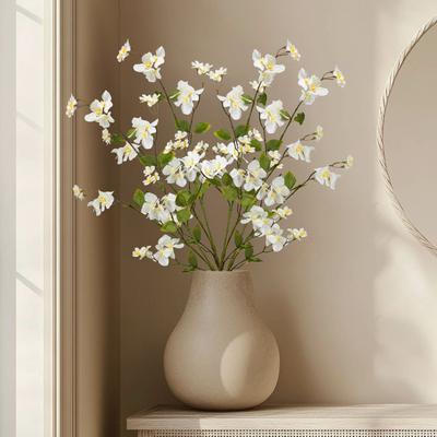 Northlight "Japanese Anemone Artificial Floral Sprays - 45.5"" - White and Yellow - Set of 4"