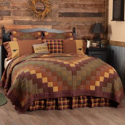 Vhc Brands Heritage Farms Patchwork Quilt Multi Warm, Twin, Multi Warm