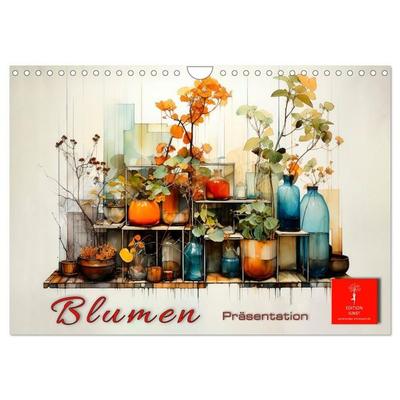 Blumen Präsentation (Wandkalender 2027 DIN A4 quer), CALVENDO Monatskalender