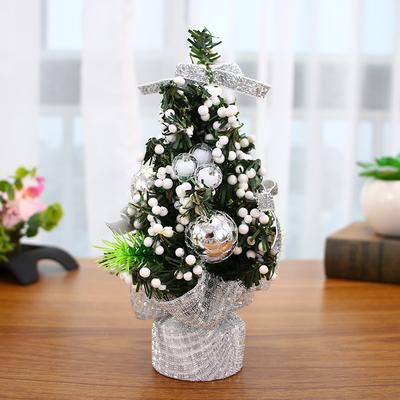 Discount Dollar Deals Merry Christmas Tree, Desk Decoration, Doll Gift Children, Office Home Bedroom Holiday Decor silver