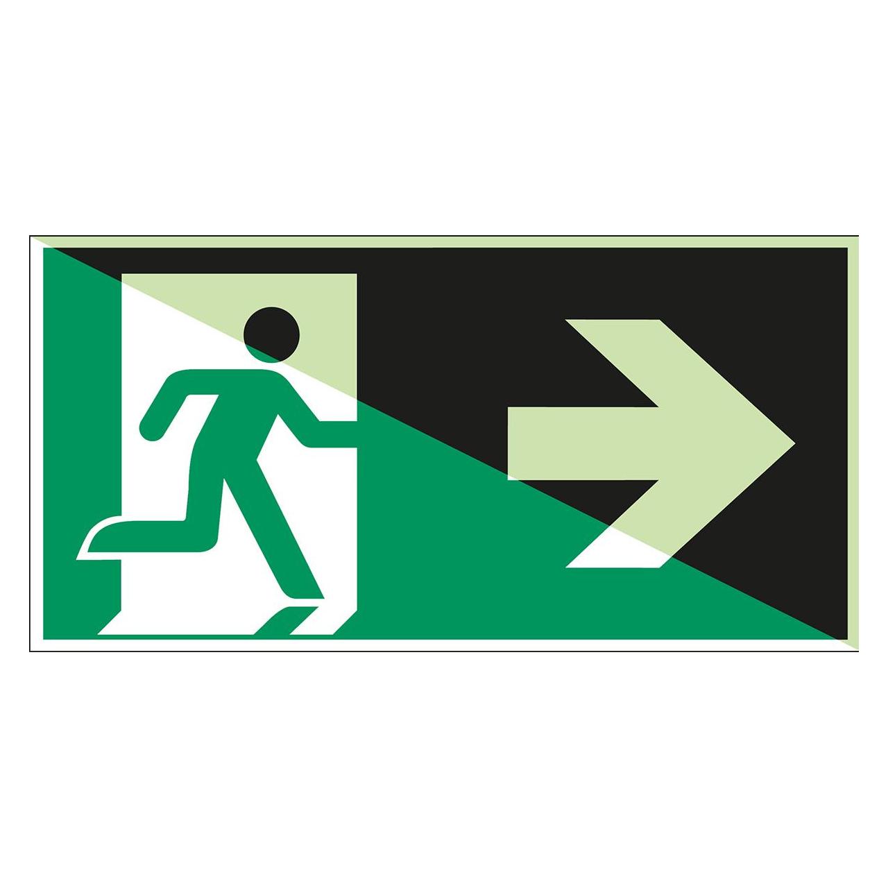 Brady Notausgang (rechts) - ISO 7010 (139229)