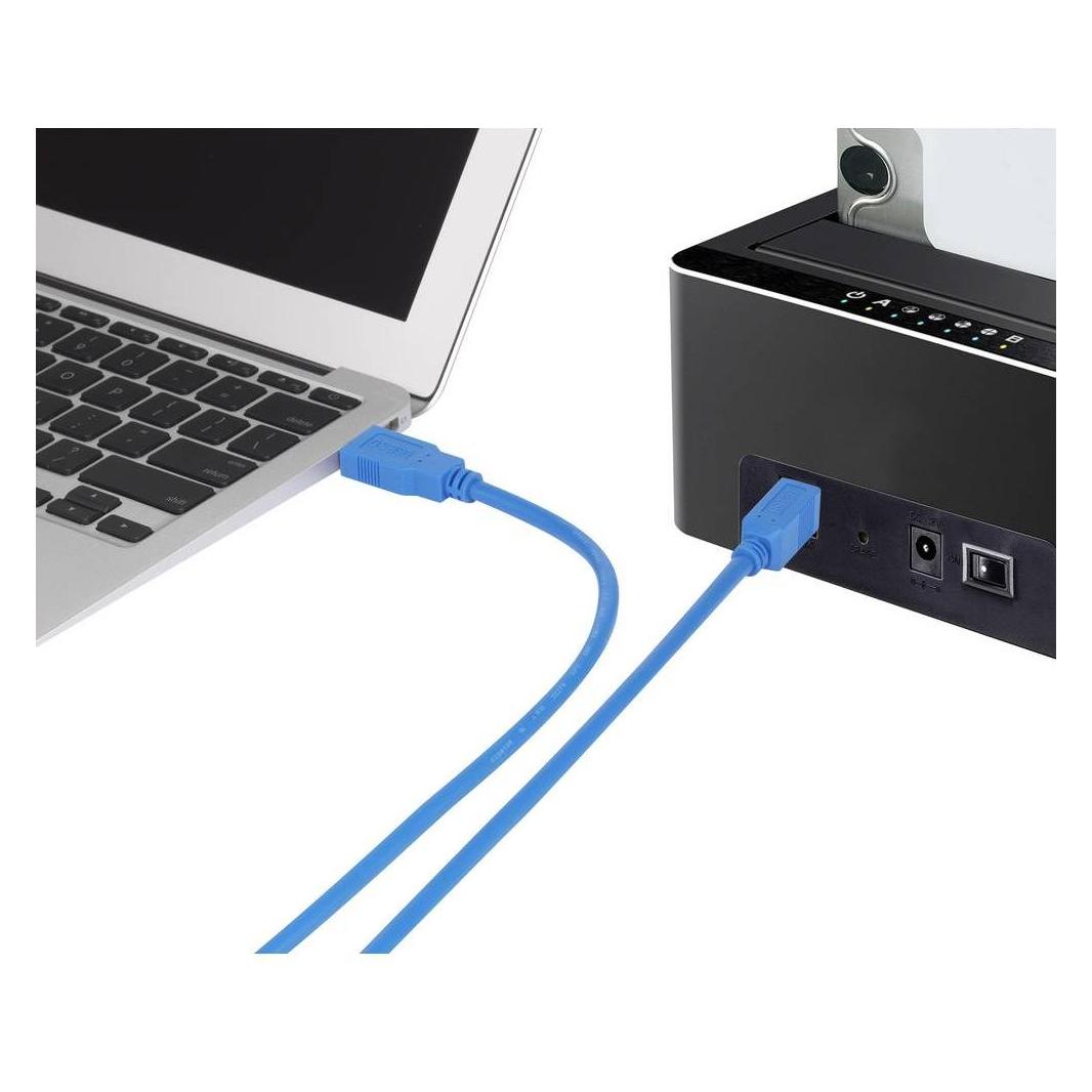 Renkforce USB 3 Anschlusskabel A/B 1.8 m (1.80 m, USB 3.2 Gen 1, 4.50 W) (1420168)