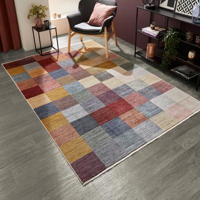 Teppich LUXOR LIVING "Rocco", multi, B:160cm H:11mm L:240cm, Polyester, Teppiche, Teppich, Vintage-Look, verschiedene Designs, mit Fransen, Wohnzimmer