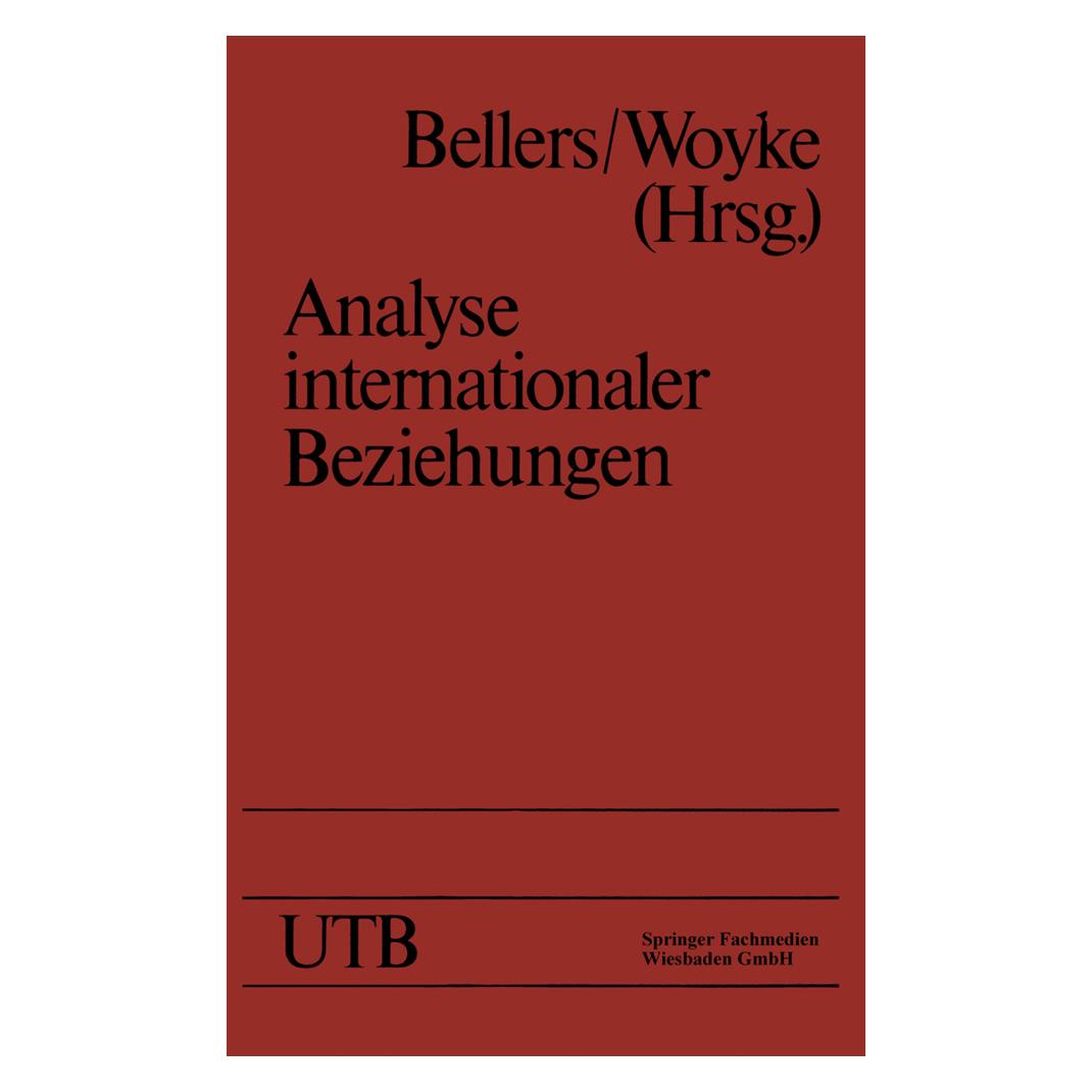 VS Analyse internationaler Beziehungen (Deutsch, Softcover, Jürgen Bellers) (35154567)