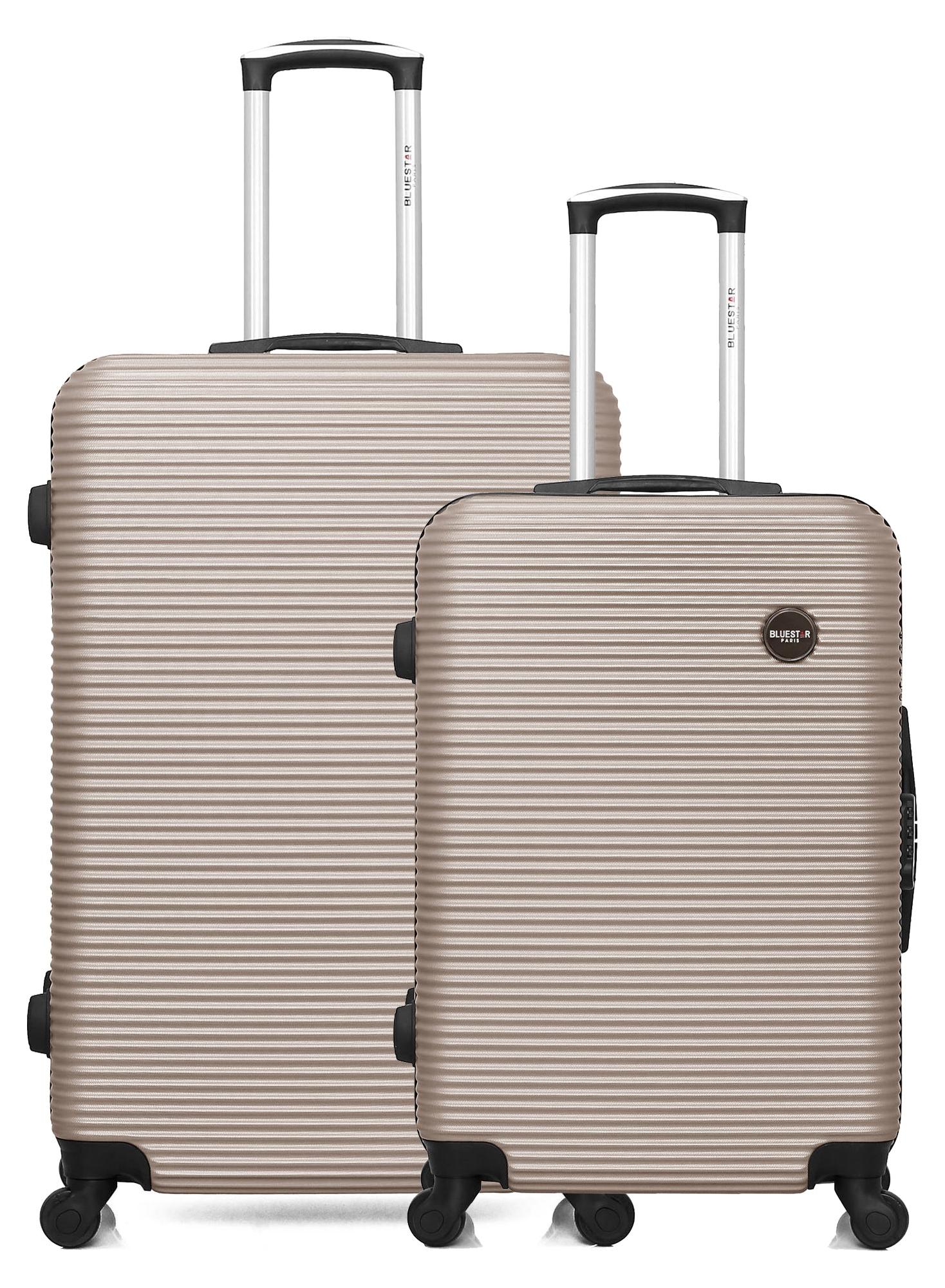 BLUESTAR - 2er-Set aus einem großen Koffer und einem Wochenendkoffer LONDON -