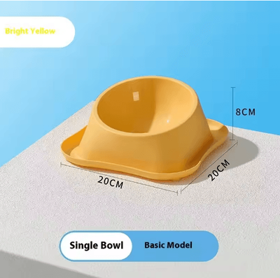 Inspire Picks Stainless Steel Double Pet Bowl With Non Slip Elevated Neck Protection Design a2