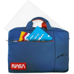 Atlantis Land NS-KLM180705-A Notebooktasche 39,6 cm (15,6') Kuriertasche Blau, Rot, Weiss (15.60", Universal), Notebooktasche, Weiss, Blau, Rot