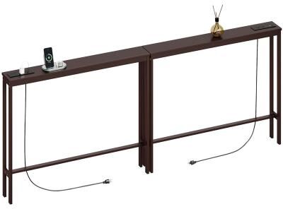 No "2 Pack Bamboo Console Table - 5.9""D x 78.8""W x 31.5""H"
