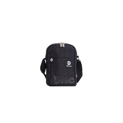 Schultertasche DISCOVERY "Commuter", Damen, Gr. B/H/T: 16,5cm x 22,5cm x 6,5cm, schwarz, bedruckt, Taschen Schultertasche, mit integrierter RFID-Tasche
