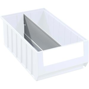 Mauser Trennsteg LT4214, 31002200, für Regalkästen, längs, für Größe LxH 400 x 140mm, 10 Stück