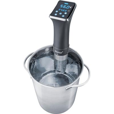 STEBA Sous-Vide Stick "SV 80 WIFI", grau (edelstahl, anthrazit), B:7,5cm H:39cm T:11,5cm, Sous-Vide-Garer
