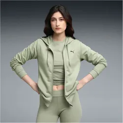 PUMA Tad Essential French Terry Kapuzenjacke Damen 82 - lux army XL