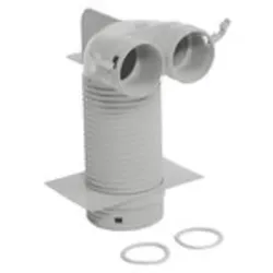 Vaillant Ventilanschluss 90 Grad 125 mm für zwei Luftschläuche