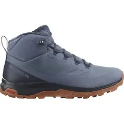 SALOMON Herren Trekkinghalbschuhe SHOES OUTsnap CSWP Bering/Carbon/Gum8, Größe 46 2⁄3 in Grau 8