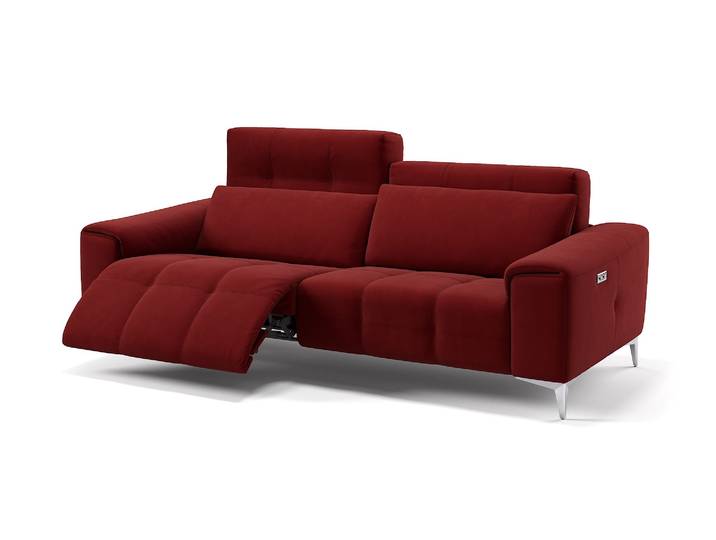 Designer Stoff Sofa SALENTO 3-Sitzer Relax Couch Relaxcouch