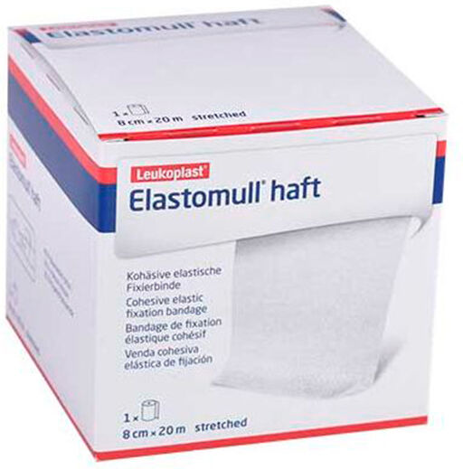Elastomull Haft 8 cm x 20 metros: Ligadura elástica cohesiva de gaze