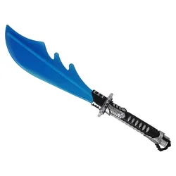Leuchtende blaue Machete-Kampfwaffe
