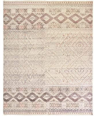 Grand Bazaar Eckhart Hand Knotted Diamond Transitional Area Rug