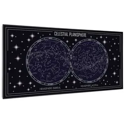 Wonderwall Air Art Smart Infrarotheizung Himmelskarte 120x60cm 700W 120 x 60 cm