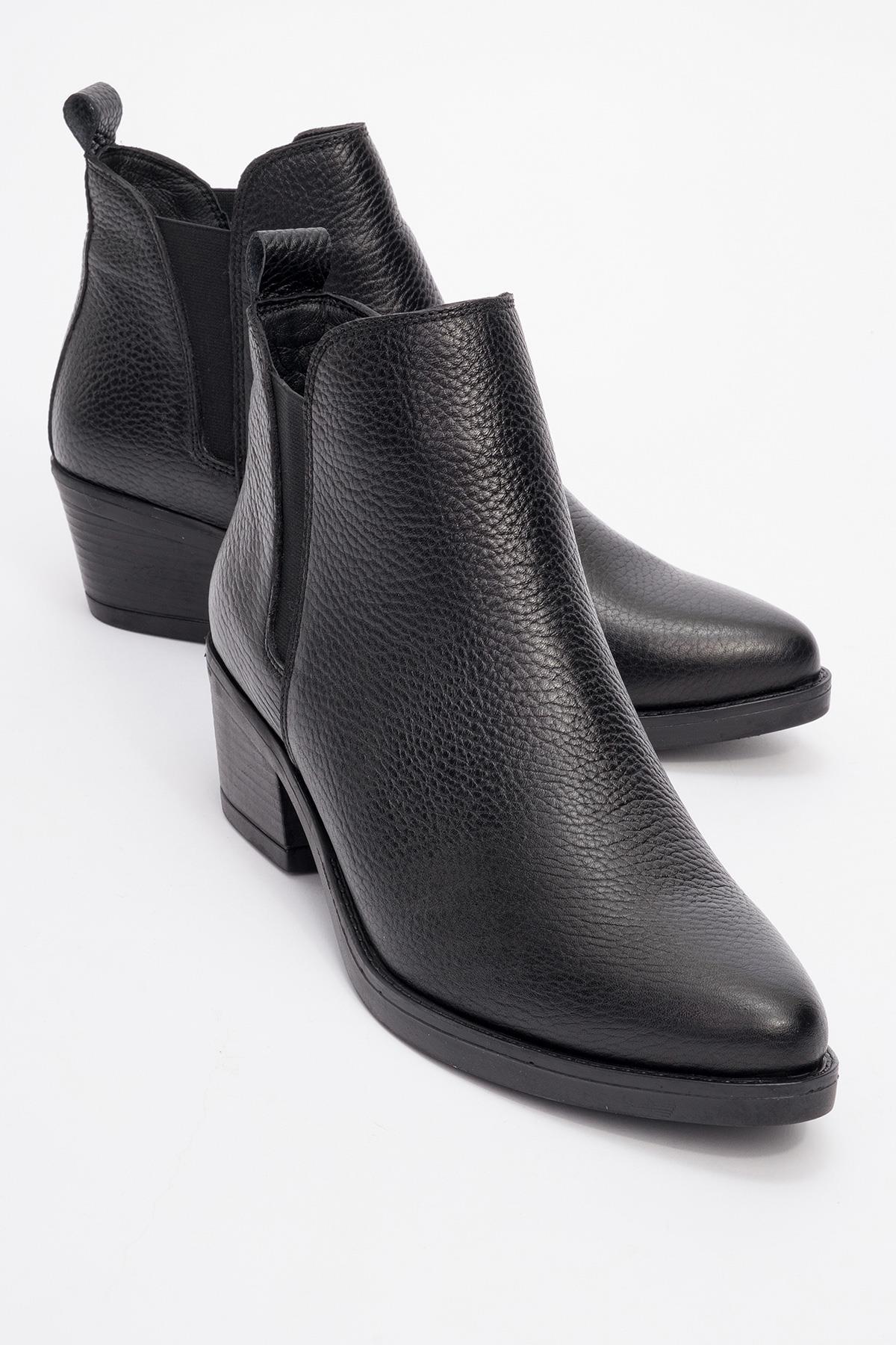 Dovena Leder Blockabsatz Stiefelette (Damen)
