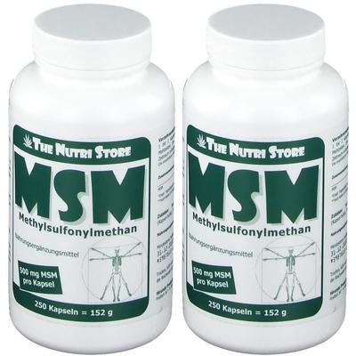 MSM 500 mg Methylsulfonylmethan Kapseln 2x 2x250 St