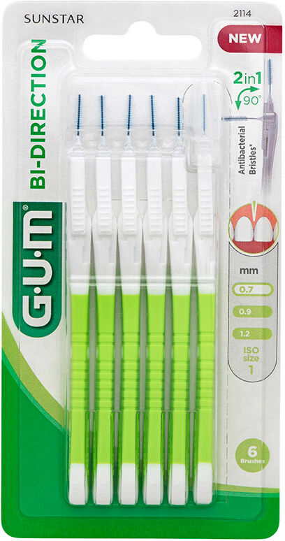 Sunstar Gum Bi Direction Interdental Brush 0.7mm 6 units