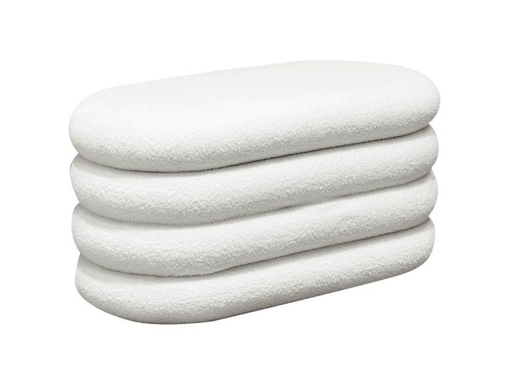 Xora Truhenbank, Weiss, Holz, Textil, Pappel, Sperrholz, 85x42x42 cm, Kleinmöbel, Truhe