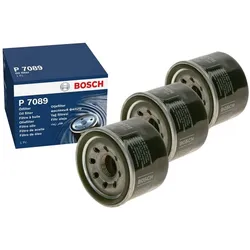 3x Ölfilter BOSCH F 026 407 089 für Smart Fortwo Cabrio